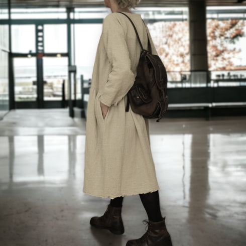 Women's tunic made of natural fabric. Women's hemp dress.